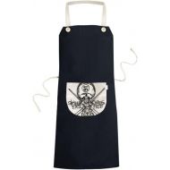 DIYthinker Number 16 Ninja Black Skeleton Apron Bib Sarong Cooking Baking Kitchen Pocket Pinafore