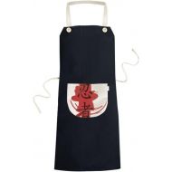 DIYthinker Japan Ninja Words Outline Illustration Apron Bib Sarong Cooking Baking Kitchen Pocket Pinafore