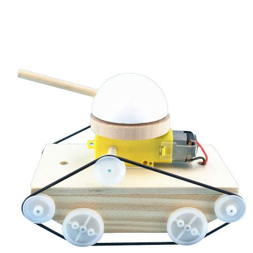  DIYurfeeling DIY Assembled Tank Models Kits Kids Creative Gear Drive Toy Car Physical Science Experiment Toys Educational Model Accessories