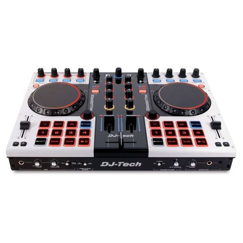  DJ Tech DJTECH DRAGONTWO Professional 4-Channel Digital DJ Controller and Mixer