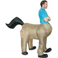 DJF Adult Inflatable Centaur Alien Costume Funny Half Horse Blow Up Suit for Halloween, Christmas, Festivals, Birthday Party