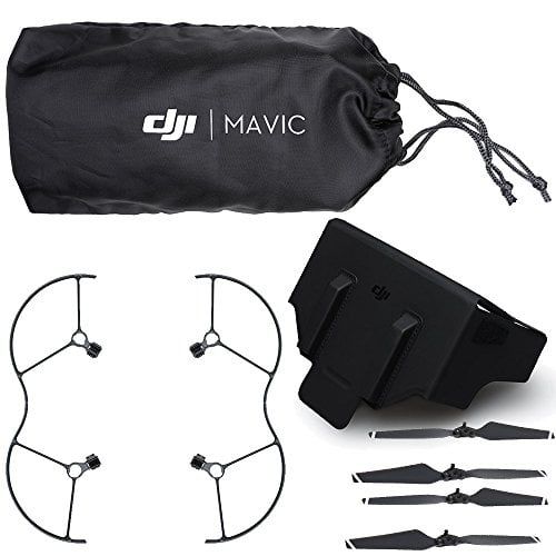 디제이아이 DJI Mavic Pro 5PC Accessory Kit - Includes 2x Pairs DJI Quick Release Folding Propellers for Mavic Drone + DJI Aircraft Sleeve + DJI Monitor Hood for Remote Controller + DJI Mavic