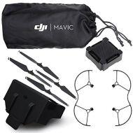 DJI Mavic Pro 6PC Accessory Kit - Includes 2x Pairs DJI Quick Release Folding Propellers for Mavic Drone + DJI Aircraft Sleeve + DJI Monitor Hood for Remote Controller + MORE