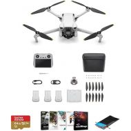 DJI Mini 3 Drone Fly More Combo with RC Remote Controller Bundle with 64GB microSD Card, Corel PC Software Kit, Foldable Landing Pad