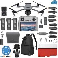DJI Mavic 3 Pro Drone with Fly More Combo DJI RC, Flagship Triple-Camera Drone with 4/3 CMOS Hasselblad Camera, with 3 Batteries, Charging Hub, 128 GB Micro SD Card Landing Pad, Waterproof Backpack and More