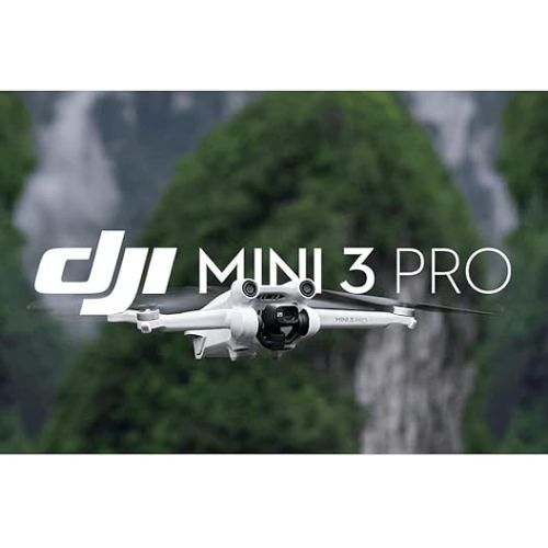 디제이아이 DJI Mini 3 Pro Fly More Kit Plus, Includes Two Intelligent Flight Batteries Plus, a Two-Way Charging Hub, Remote Control, Data Cable, Shoulder Bag, Spare propellers, and Screws, Black