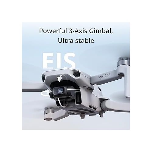 디제이아이 DJI Mini 2 SE, Lightweight Mini Drone with QHD Video, 10km Max Video Transmission, 31-Min Flight Time, Under 249 g, Auto Return to Home, 3-Axis Gimbal Drone with EIS, Drone with Camera for Beginners