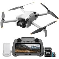 DJI Mini 4 Pro (DJI RC 2) Drone with 128GB Memory Card- Lightweight and Foldable Mini Camera Drone with 4K HDR Video, True Vertical Shooting, 5.5
