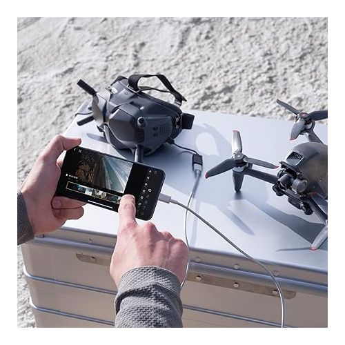 디제이아이 DJI FPV Drone Combo with Remote Controller and Goggles CP.FP.00000001.01 (Renewed)