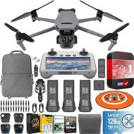 DJI Mavic 3 Pro Drone Quadcopter with RC Remote (with Screen) Fly More Combo, 4/3 CMOS Hasselblad Camera, 43Min Flight Time, 3 Batteries, ND Filters Bundle with Deco Gear Backpack and Accessories