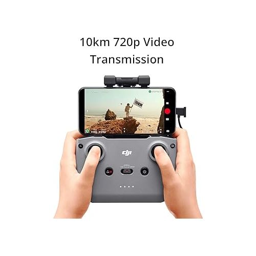 디제이아이 DJI Mini 2 Fly More Combo - Ultralight Foldable Drone, 3-Axis Gimbal with 4K Camera, 12MP Photos, 31 Mins Flight Time, OcuSync 2.0 10km HD Video Transmission, QuickShots, Gray