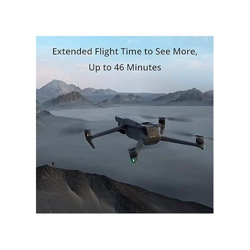 디제이아이 DJI Mavic 3 Fly More Combo, Drone with 4/3 CMOS Hasselblad Camera, 5.1K Video, Omnidirectional Obstacle Sensing, 46 Mins Flight, Advanced Auto Return, 2 Extra Batteries, FAA Remote ID Compliant, Gray