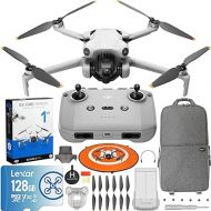 DJI Mini 4 Pro Folding Drone with RC-N2 Remote (No Screen) 4K HDR Video, Under 249g, 34 Mins Flight Time, Omnidirectional Vision Sensing Bundle with 1 Year DJI Care Refresh Plan & Accessories