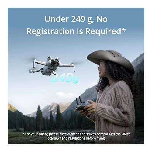 디제이아이 NEW DJI Mini 4 Pro Drone Fly More Combo, Bundle with DJI Mini 4 Pro Care Refresh 2-Year Plan for Aerial Photography Enthusiasts With 20