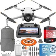 DJI Mini 4 Pro Folding Drone with RC 2 Remote (With Screen) 4K HDR Video Camera for Adults, Under 249g, 34 Mins Flight Time, Omnidirectional Vision Sensing Bundle with Deco Gear Accessories