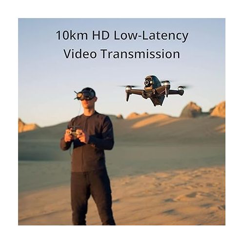디제이아이 DJI FPV Combo (Goggles V2), First-Person View Drone with 4K Camera, S Flight Mode, Super-Wide 150° FOV, HD Low-Latency Transmission, FAA Remote ID Compliant
