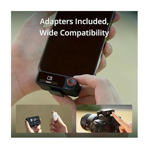 디제이아이 DJI Mic 2 (2 TX + 1 RX + Charging Case) All-in-one Wireless Microphone with Lexar 128GB microSDXC Memory Card, Deco Gear 7