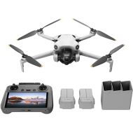 DJI Mini 4 Pro Fly More Combo with DJI RC 2, Mini Drone with 4K HDR Video, Under 0.549 lbs/249 g, 3 Batteries for up to 102 Mins Flight Time, Smart Return to Home, Drone with Camera for Beginners