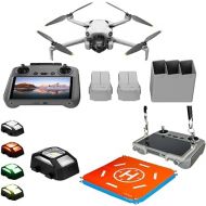 DJI Mini 4 Pro Drone Fly More Combo, Bundle with Claw Lanyard Mounting System, Landing Pad and Strobe Light