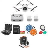DJI Mini 3 Drone with RC-N1 Remote & Travel Case Kit (Fly More Combo)