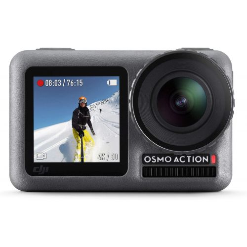 디제이아이 [아마존베스트]DJI Osmo Action 4K Camera w/ 128GB Micro SD Memory Card x2 - Mounting Kit - Cleaning Cloth and More