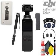 [아마존베스트]DJI Osmo Pocket 3 Axis Gimbal Camera - Memory Card Wallet & USB Card Reader - Monopod 70 inch - Cleaning Kit & More