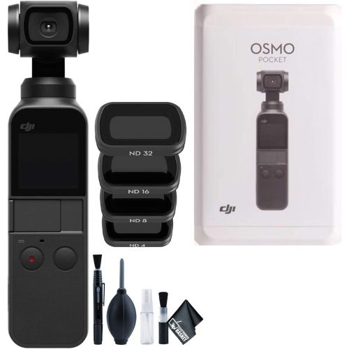 디제이아이 [아마존베스트]DJI Osmo Pocket Gimbal Camera + Osmo Pocket ND Filters Set + Cleaning Kit + Microfiber Cloth & More