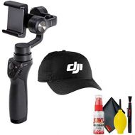 [아마존베스트]DJI Osmo Mobile Gimbal Stabilizer - DJI Baseball Cap (Black) - Microfiber Cloth - Cleaning Kit & More
