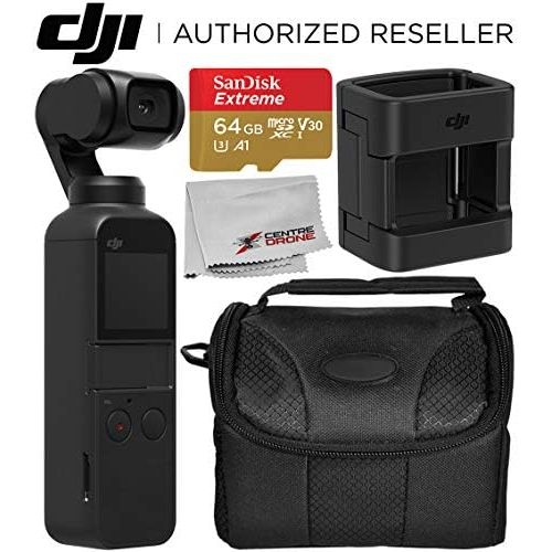 디제이아이 [아마존베스트]DJI Osmo Pocket Handheld 3 Axis Gimbal Stabilizer with Integrated Camera + DJI Part 3 Accessory Mount Starters Bundle