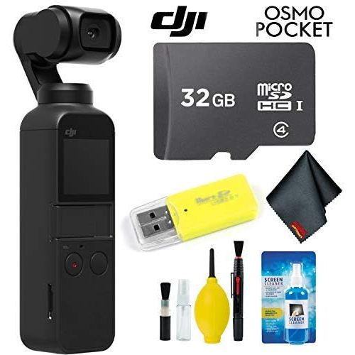 디제이아이 [아마존베스트]DJI Osmo Pocket Gimbal + Essential Accessories + 32GB Memory Card