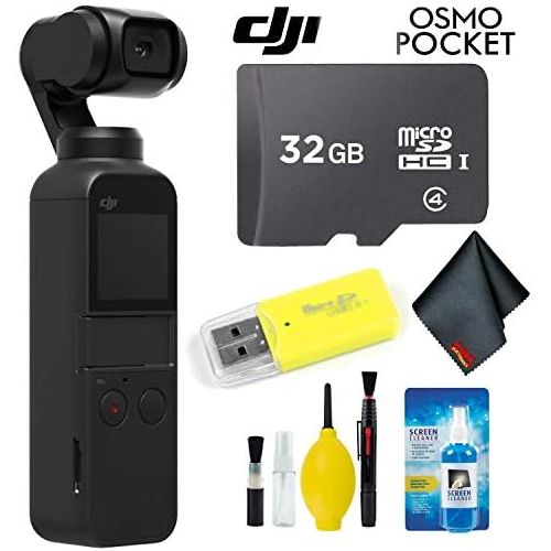 디제이아이 [아마존베스트]DJI Osmo Pocket Gimbal + Essential Accessories + 32GB Memory Card