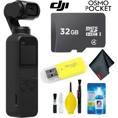 디제이아이 [아마존베스트]DJI Osmo Pocket Gimbal + Essential Accessories + 32GB Memory Card