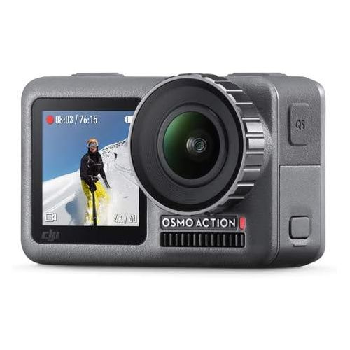 디제이아이 [아마존베스트]DJI Osmo Action 4K Camera Kit with 64GB MicroSD, Case, Head and Chest Strap, Dog Harness, Monopod + Much More