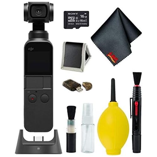 디제이아이 [아마존베스트]DJI Osmo Pocket Gimbal w/ 16GB MicroSD Card Bundle + Wireless Module