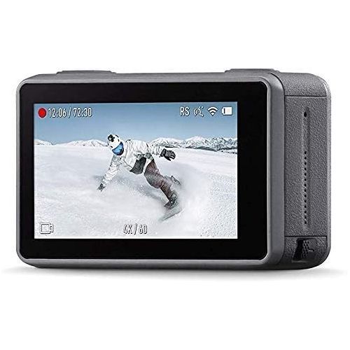 디제이아이 [아마존베스트]DJI OSMO Action with 2 Batteries (1300mAh) - Action Camera with 2 Displays 36ft/11M Waterproof 4K HDR-Video 12MP 145° Angle - Black