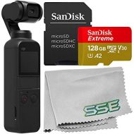 [아마존베스트]DJI Osmo Pocket Gimbal with SanDisk Extreme 128GB microSDXC 메모리 카드 번들