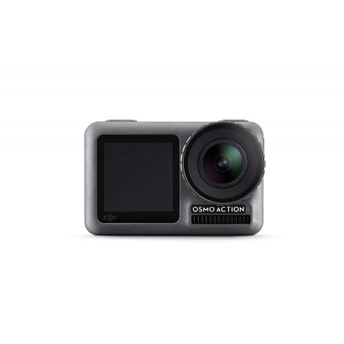 디제이아이 DJI OSMO Action Cam Digital Camera with 2 Displays 36FT/11M Waterproof 4K HDR-Video 12MP 145° Angle Black