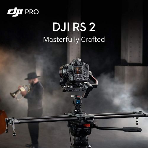 디제이아이 DJI RS 2 - 3-Axis Gimbal Stabilizer for DSLR and Mirrorless Cameras, Nikon, Sony, Panasonic, Canon, Fuji, 10lbs Tested Payload, 1.4” Full-Color Touchscreen, Carbon Fiber Constructi