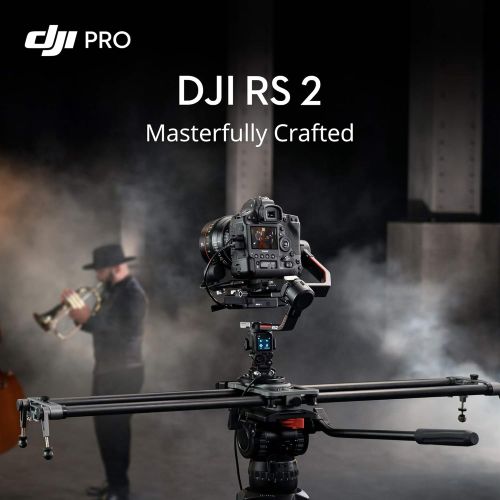 디제이아이 DJI RS 2 Combo - 3-Axis Gimbal Stabilizer for DSLR and Mirrorless Cameras, Nikon, Sony, Panasonic, Canon, Fuji, 10lbs Tested Payload, 1.4” Full-Color Touchscreen, Carbon Fiber Cons