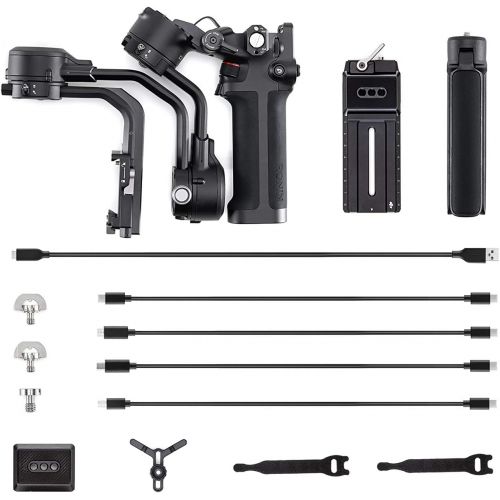 디제이아이 DJI RSC 2 - 3-Axis Gimbal Stabilizer for DSLR and Mirrorless Camera, Nikon, Sony, Panasonic, Canon, Fujifilm, 6.6 lb Payload, Foldable Design, Vertical Shooting, OLED Screen, Black