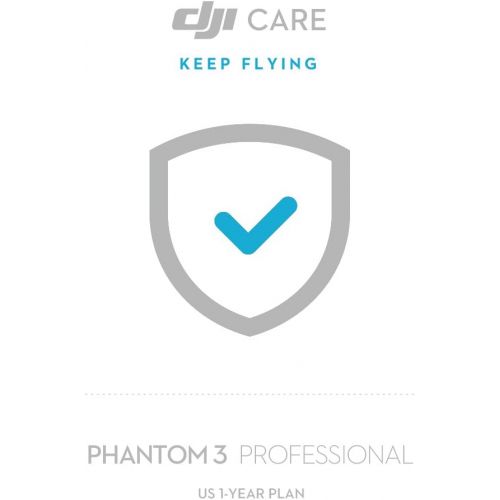 디제이아이 DJI CP.QT.000192 Phantom 3 Professional DJI Care, 1 Year Version (White/Blue)