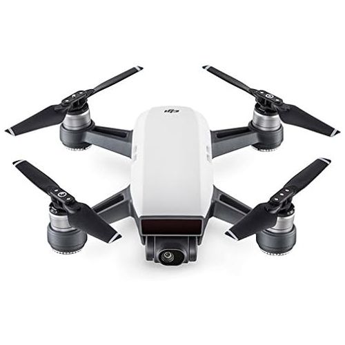 디제이아이 DJI Spark Portable Mini Quadcopter Drone Alpine White Bundle with Sandisk 32GB Memory Card, 16GB Flash Drive, Camera Bag for DSLR and Paintshop Pro 2018