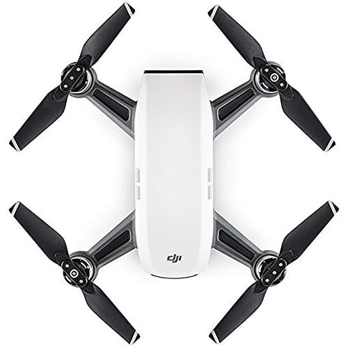 디제이아이 DJI Spark Portable Mini Quadcopter Drone Alpine White Bundle with Sandisk 32GB Memory Card, 16GB Flash Drive, Camera Bag for DSLR and Paintshop Pro 2018