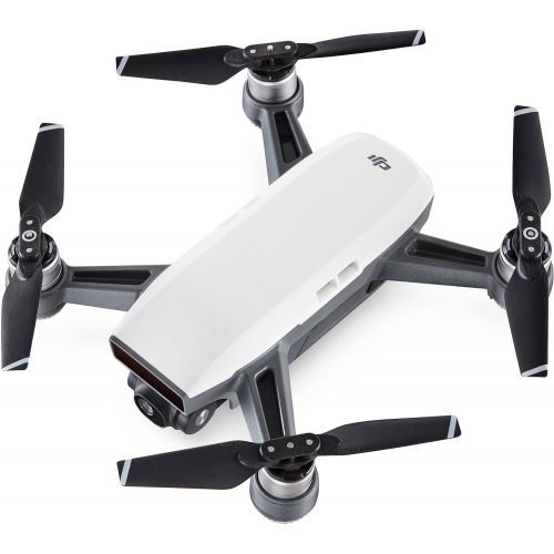 디제이아이 DJI Spark Drone Quadcopter (Alpine White) with Remote Controller, Battery, Sandisk Ultra 32GB Memory Card, Card Reader, Prop Guards Bundle Starter Kit