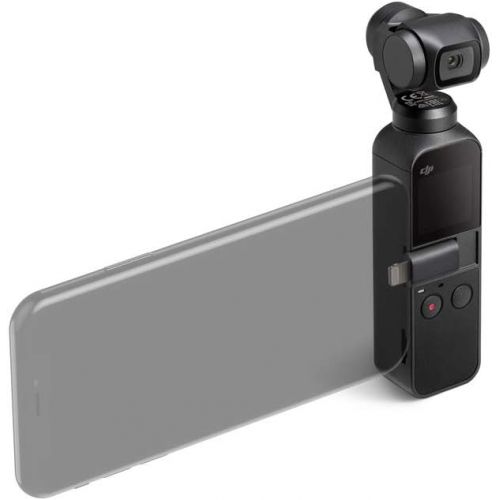 디제이아이 DJI Osmo Pocket Handheld 3 Axis Gimbal Stabilizer with integrated Camera, Attachable to Smartphone, Android (USB-C), iPhone with Osmo Pocket Expansion Kit