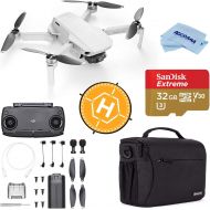 DJI Mavic Mini Drone FlyCam Quadcopter with 2.7K Camera 3-Axis Gimbal GPS, 30-Minutes Flight Time, Basic Bundle with Case, 32GB microSD Card, Landing Pad, Cloth