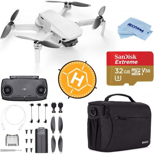 디제이아이 DJI Mavic Mini Drone FlyCam Quadcopter with 2.7K Camera 3-Axis Gimbal GPS, 30-Minutes Flight Time, Basic Bundle with Case, 32GB microSD Card, Landing Pad, Cloth