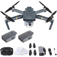 DJI Mavic Pro 4K Quadcopter with Remote Controller, 2 Batteries, with 1-Year Warranty - Gray