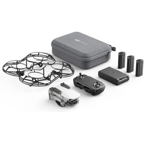 디제이아이 DJI Mavic Mini Fly More Nano Drone Combo (Grey) 3 Batteries + Multi Charger Set 12MP Camera 2.7K Video Recording Up to 30 Mins of Flight Time