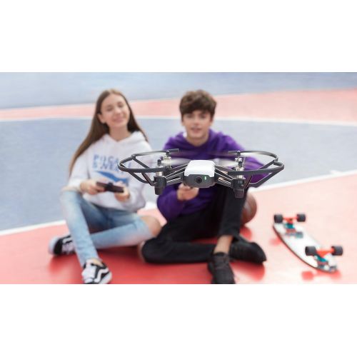 디제이아이 Ryze Tech Tello Boost Combo - Mini Drone with 5MP Camera, RC Quadcopter with 720p HD Video, 13min Flight Time, Powered by DJI, White